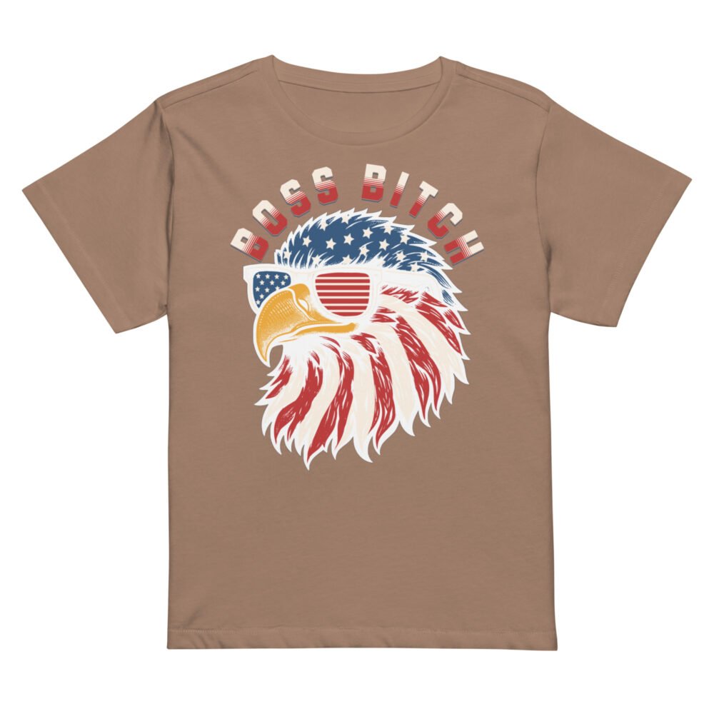 Women’s high-waisted t-shirt - Boss Bitch - Image 8