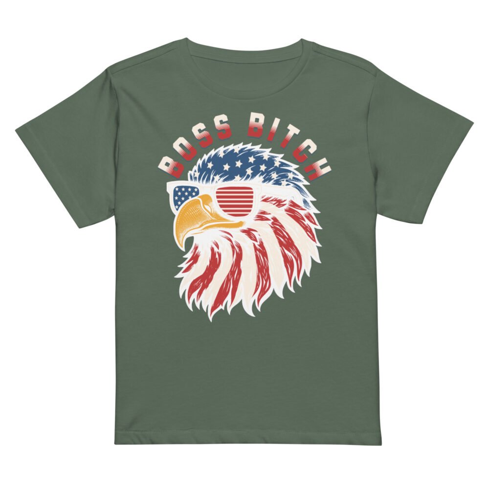 Women’s high-waisted t-shirt - Boss Bitch - Image 7