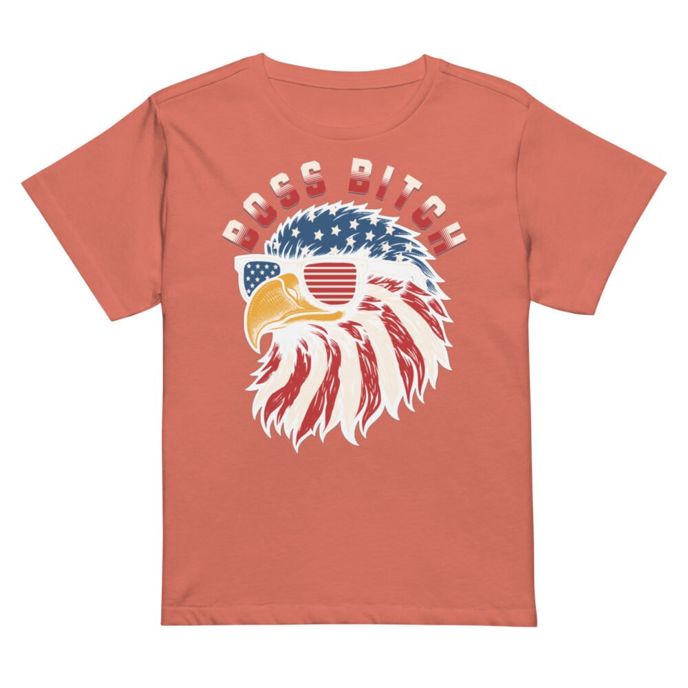 Women’s high-waisted t-shirt - Boss Bitch - Image 9