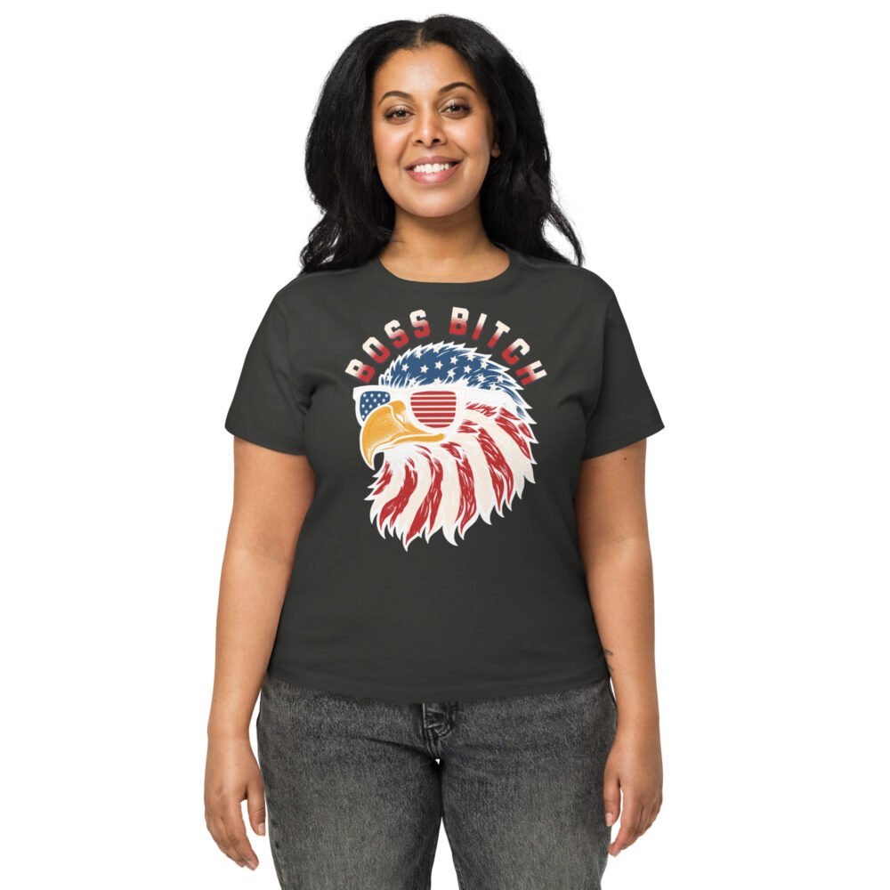 Women’s high-waisted t-shirt - Boss Bitch - Image 5
