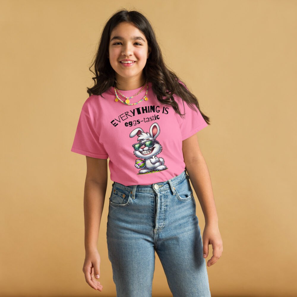 Youth classic tee - Everything is Eggs-Tastic - Image 12