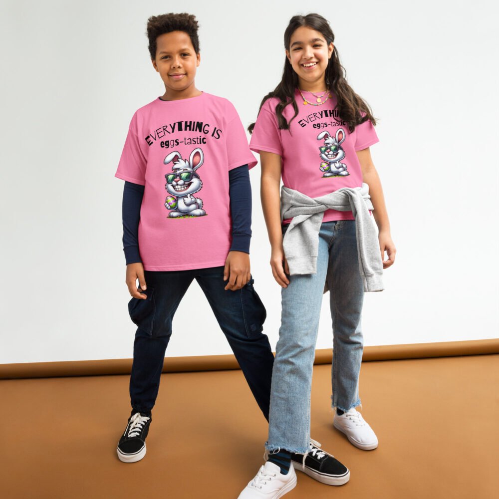 Youth classic tee - Everything is Eggs-Tastic - Image 13