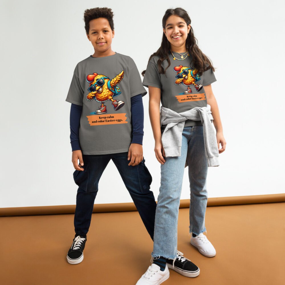 Youth classic tee - Keep Calm And Color Easter Eggs - Image 9