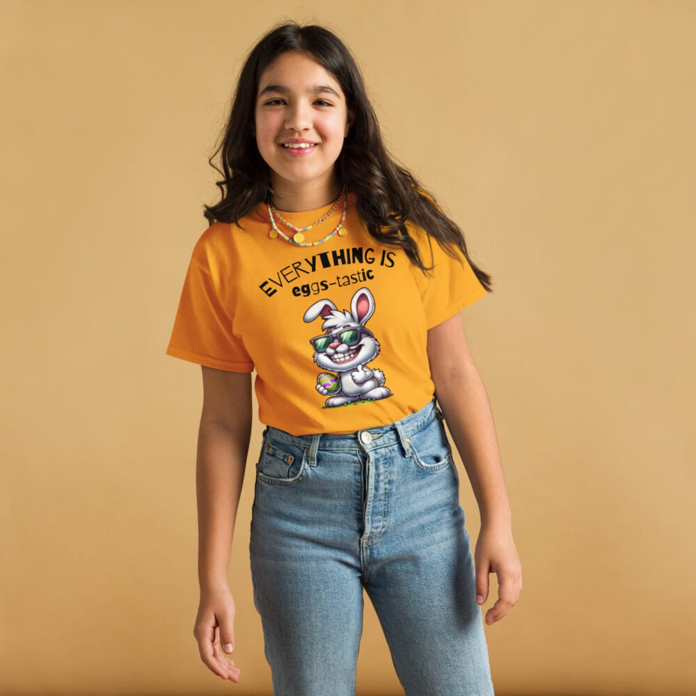 Youth classic tee - Everything is Eggs-Tastic - Image 14