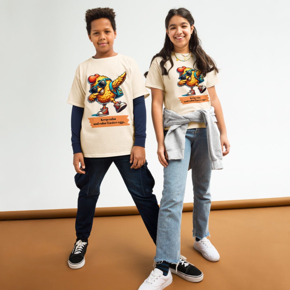 Youth classic tee - Keep Calm And Color Easter Eggs - Image 20