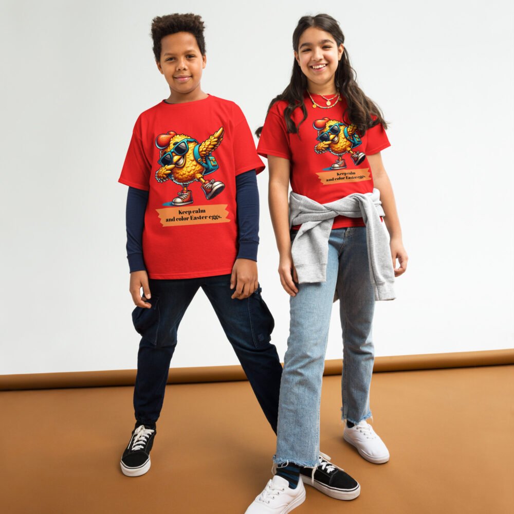 Youth classic tee - Keep Calm And Color Easter Eggs - Image 4