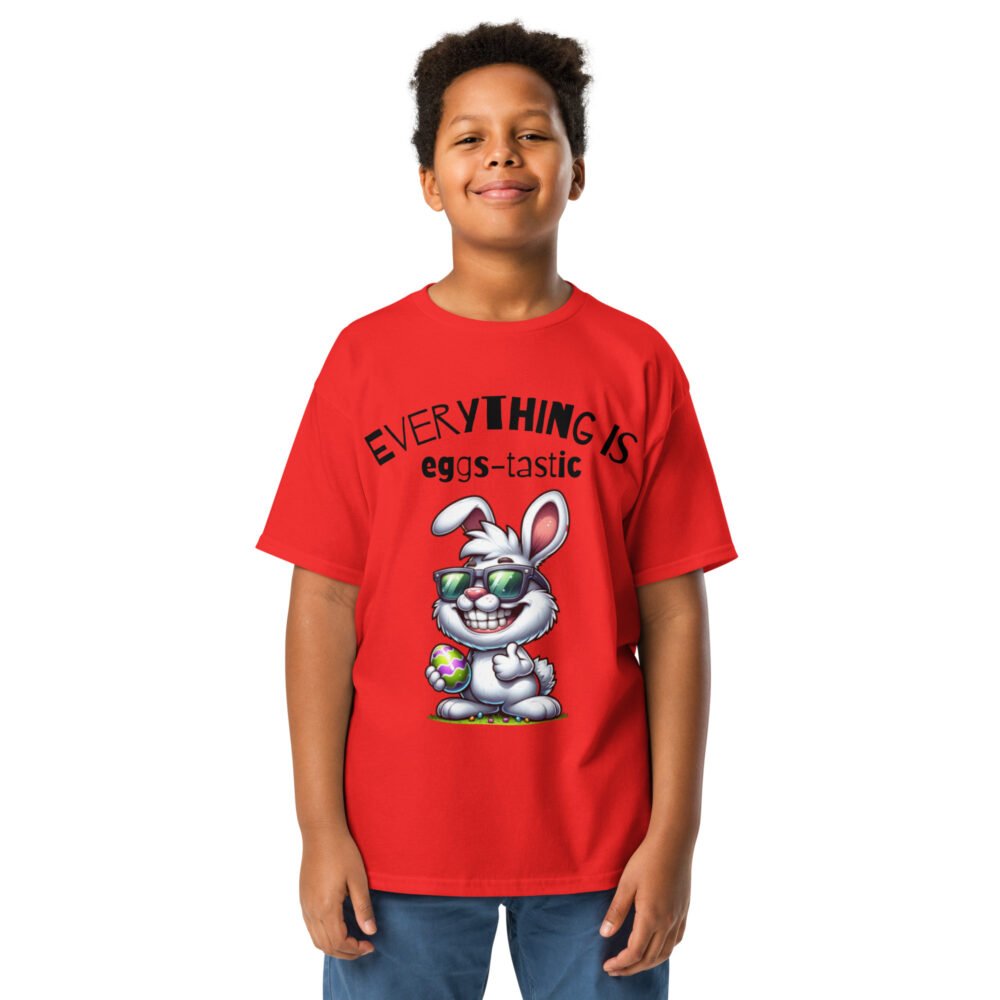 Youth classic tee - Everything is Eggs-Tastic - Image 3