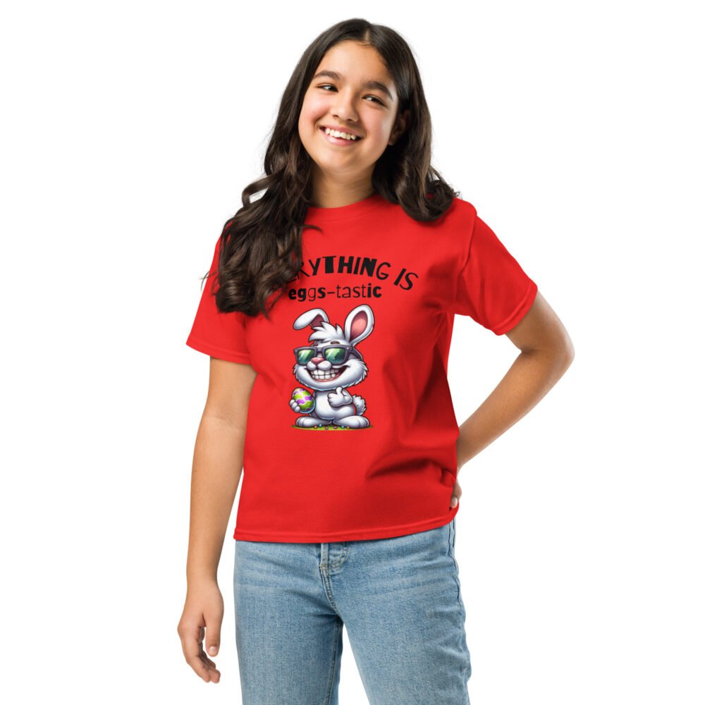 Youth classic tee - Everything is Eggs-Tastic - Image 4