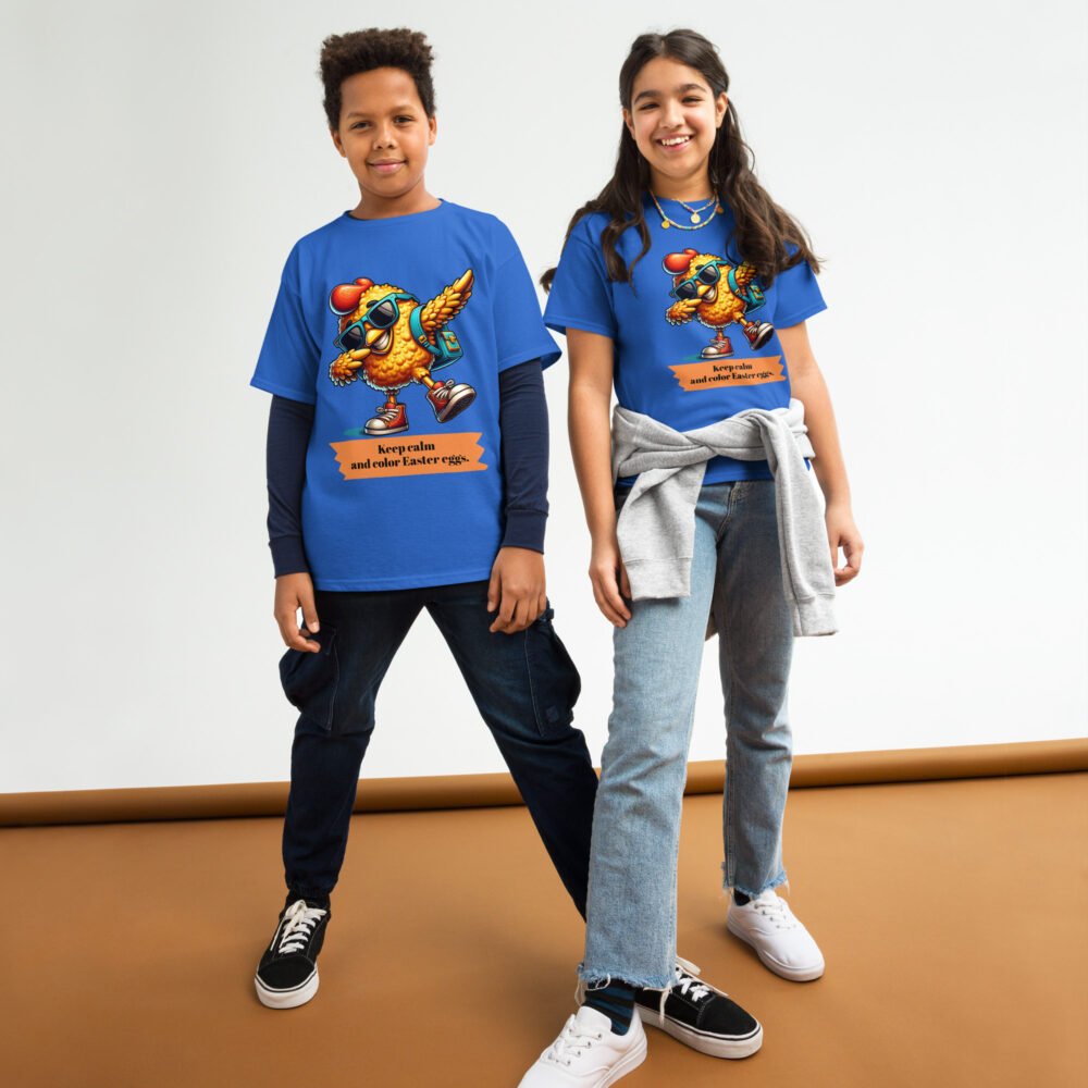 Youth classic tee - Keep Calm And Color Easter Eggs - Image 6