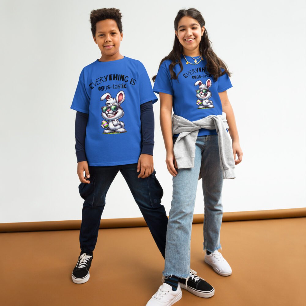 Youth classic tee - Everything is Eggs-Tastic - Image 5