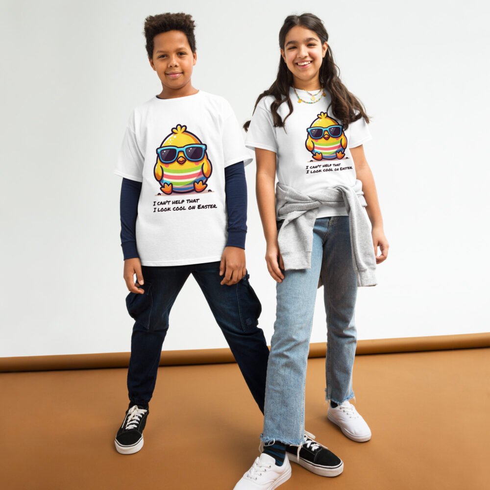 Youth classic tee - Look Cool On Easter - Image 23