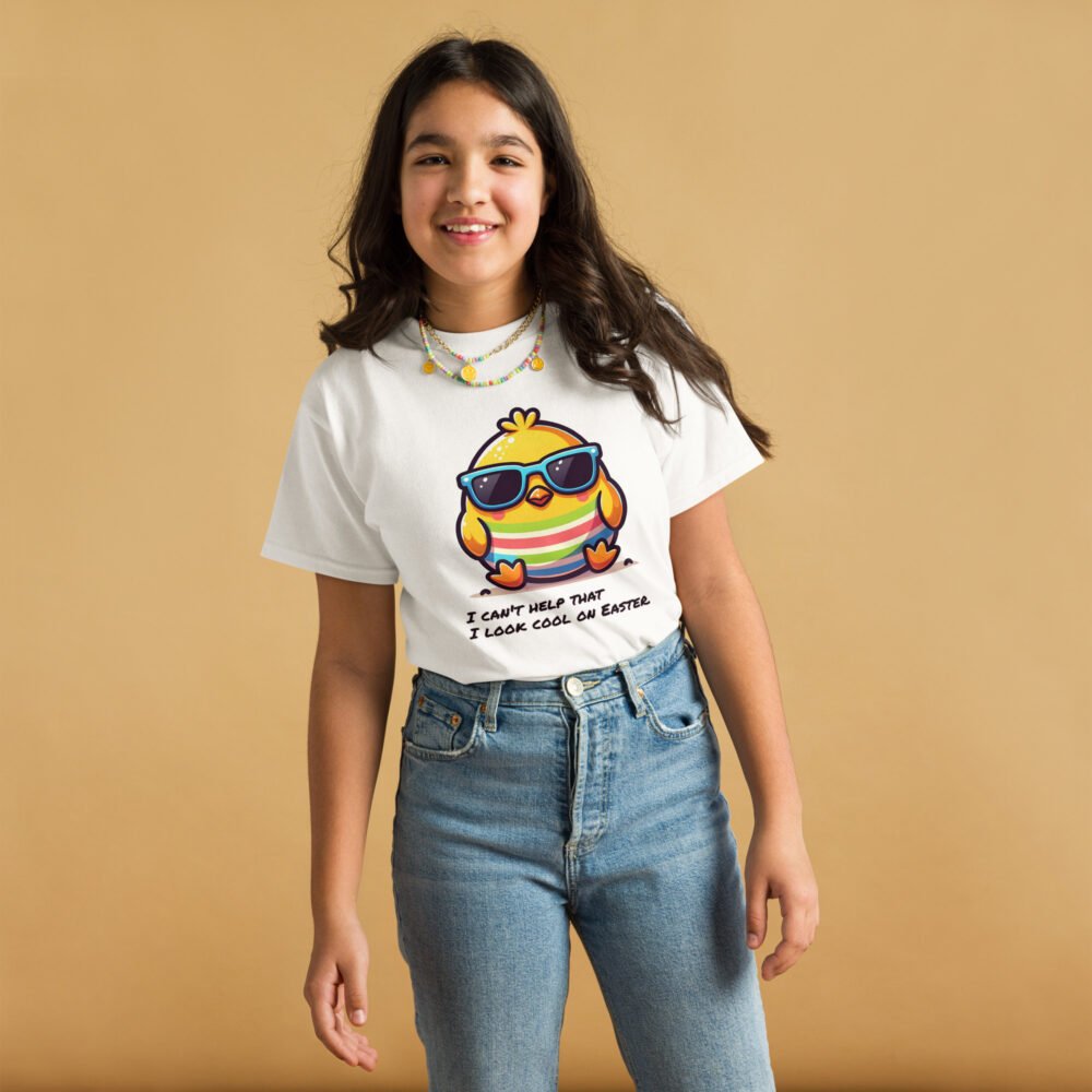 Youth classic tee - Look Cool On Easter - Image 25