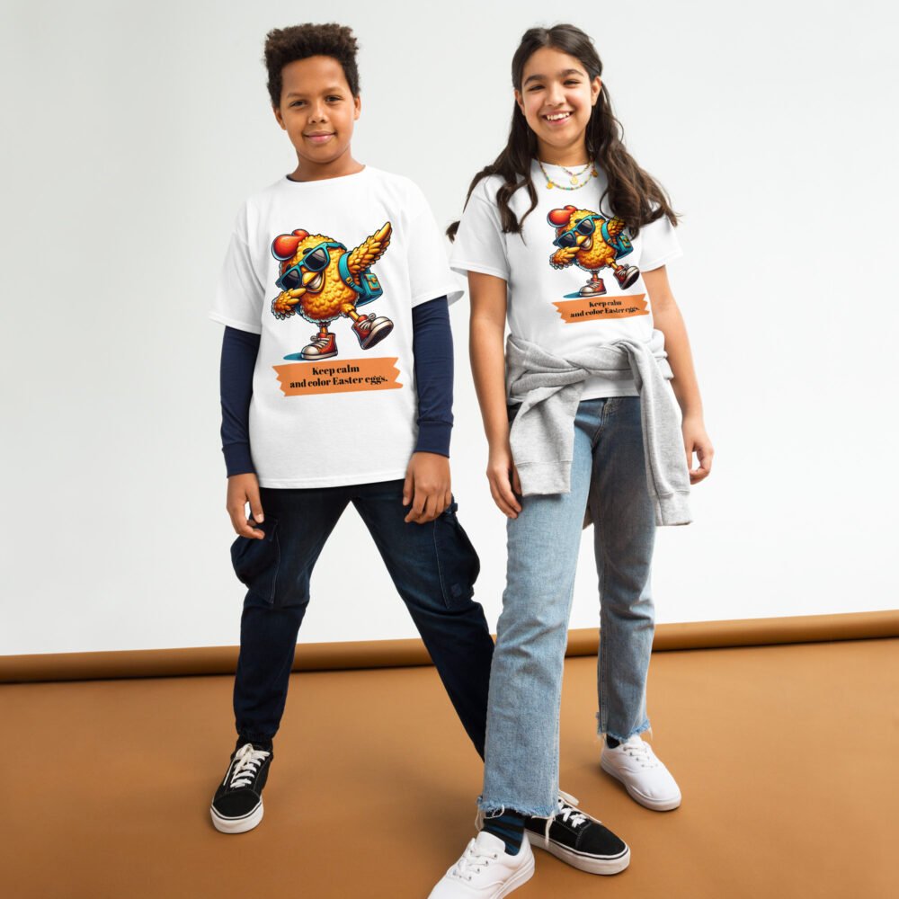 Youth classic tee - Keep Calm And Color Easter Eggs - Image 25