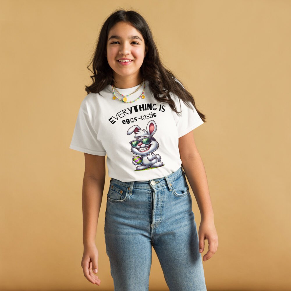 Youth classic tee - Everything is Eggs-Tastic - Image 20