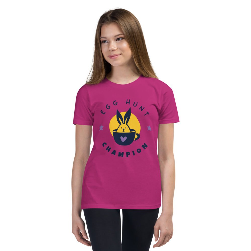 Youth Short Sleeve T-Shirt - Egg Hunt Champion - Image 6