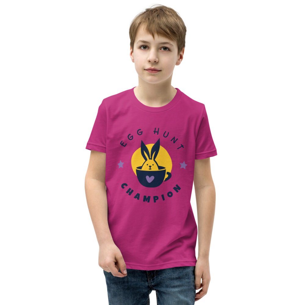 Youth Short Sleeve T-Shirt - Egg Hunt Champion - Image 7