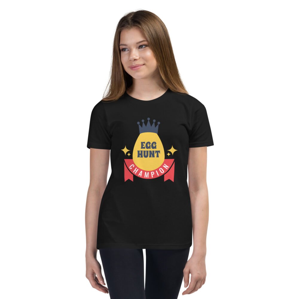Youth Short Sleeve T-Shirt - Egg Hunt Champion - Image 3