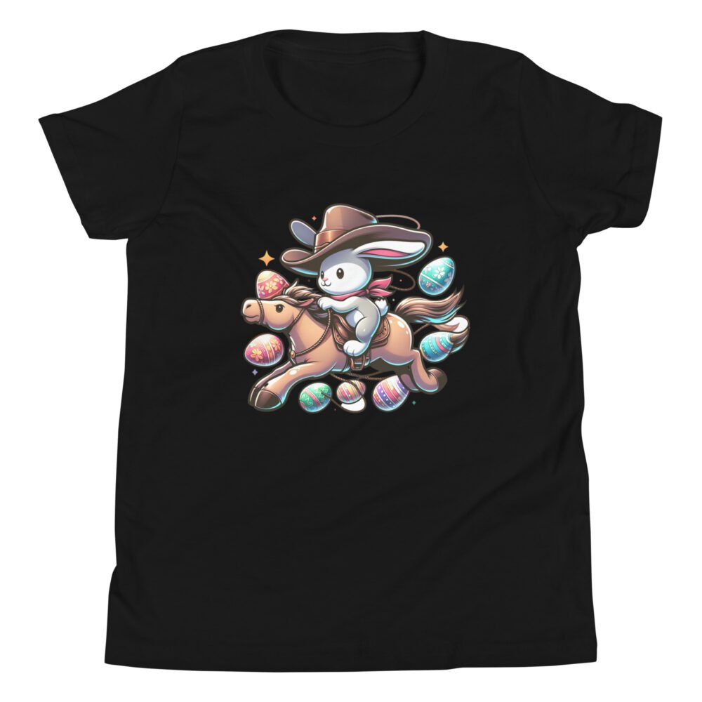 Youth Short Sleeve T-Shirt - Cowboy Bunny - Image 20