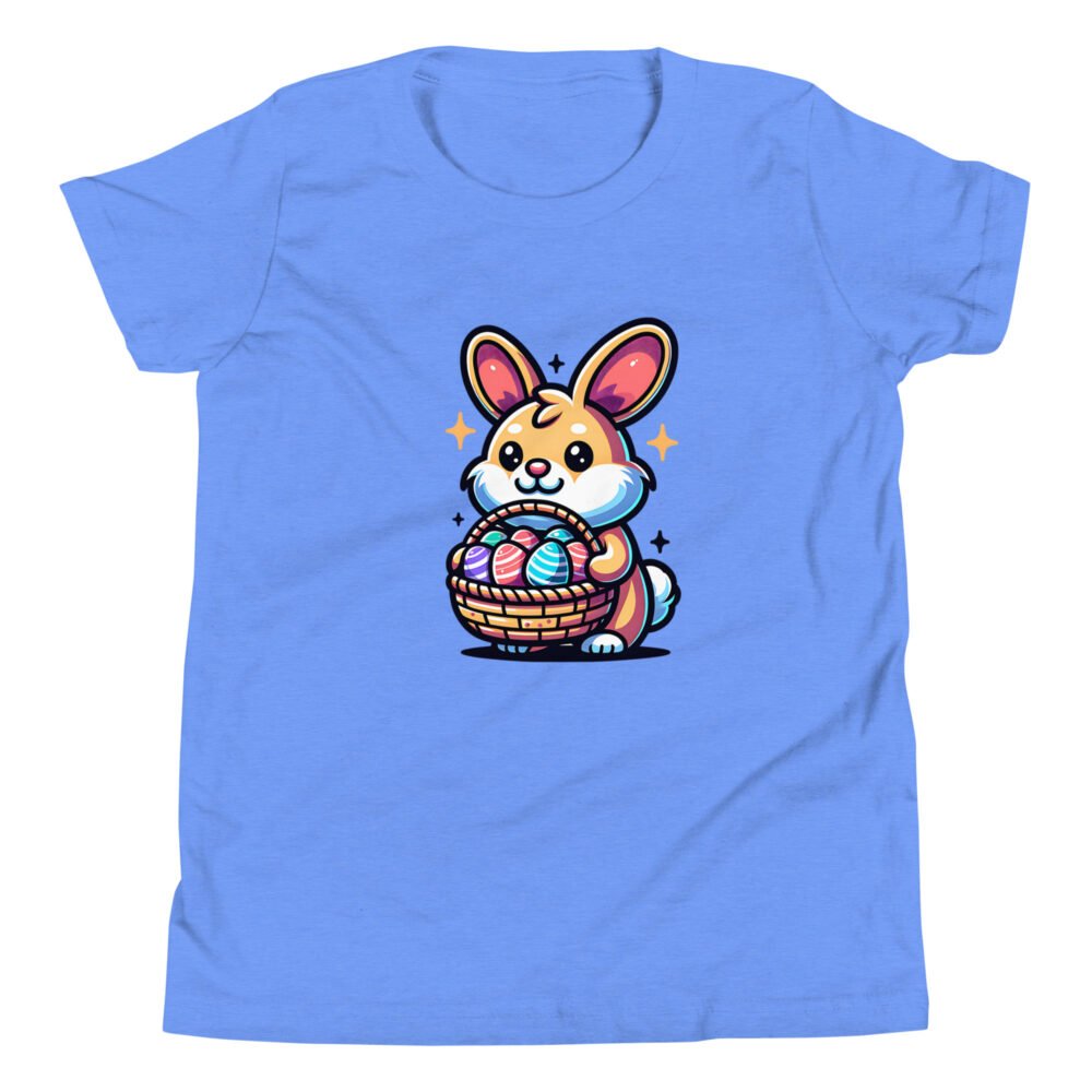 Youth Short Sleeve T-Shirt - Easter Corgi Puppy - Image 19