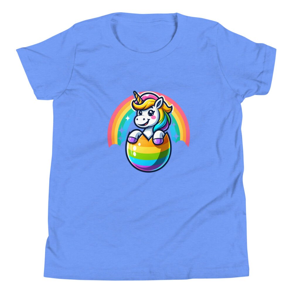 Youth Short Sleeve T-Shirt - Easter Unicorn - Image 22