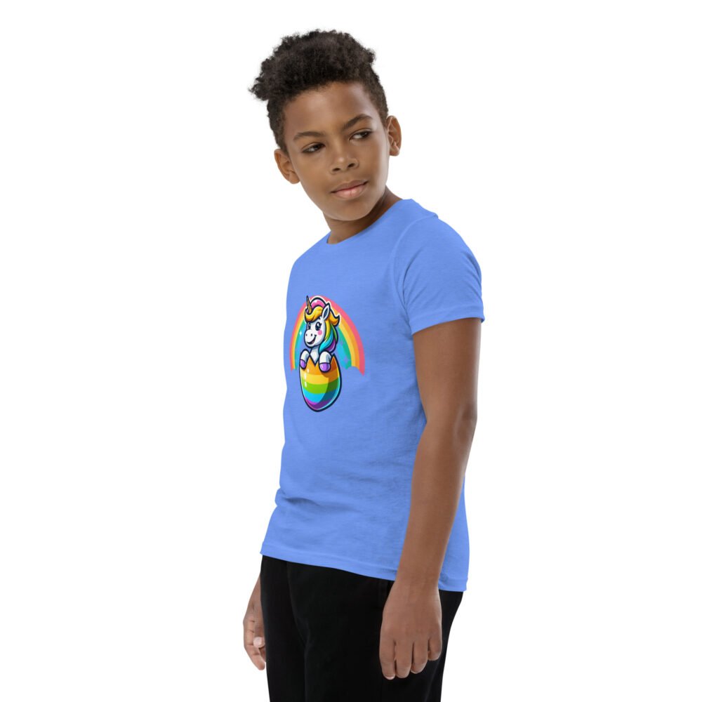 Youth Short Sleeve T-Shirt - Easter Unicorn - Image 13