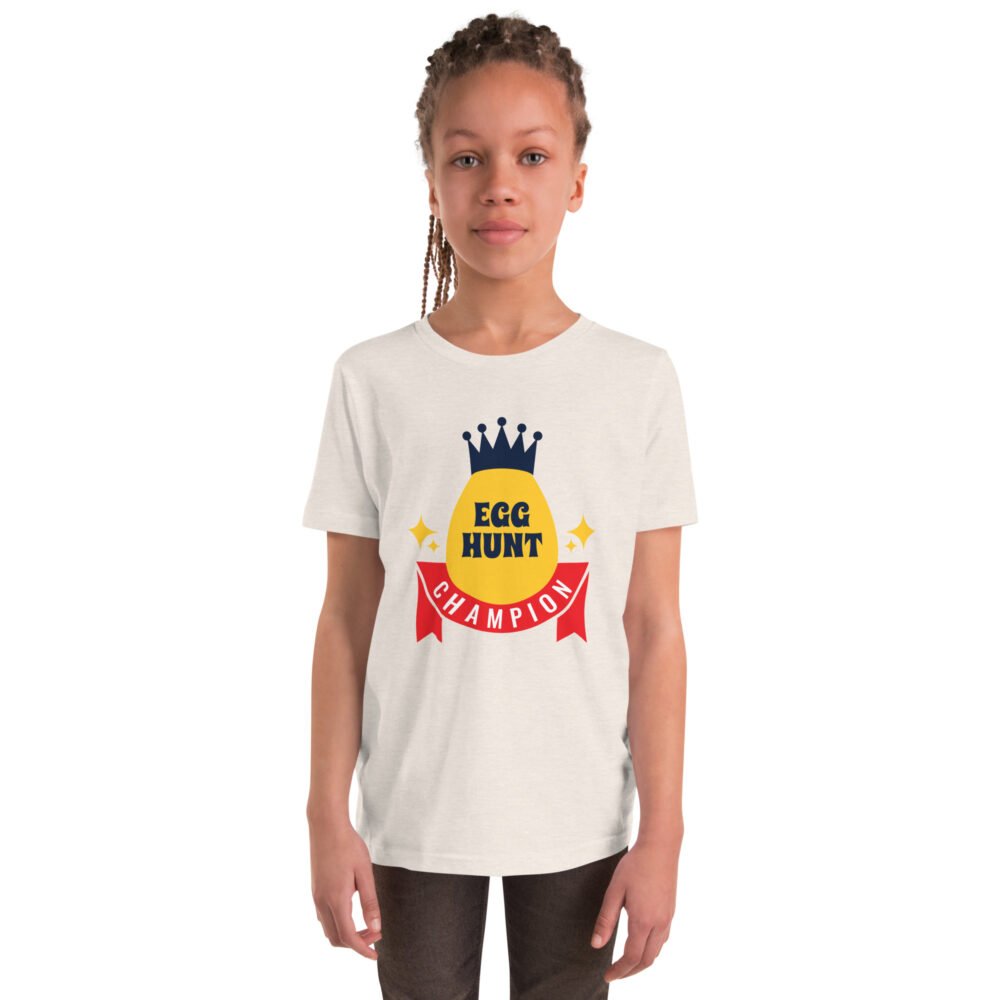 Youth Short Sleeve T-Shirt - Egg Hunt Champion - Image 14