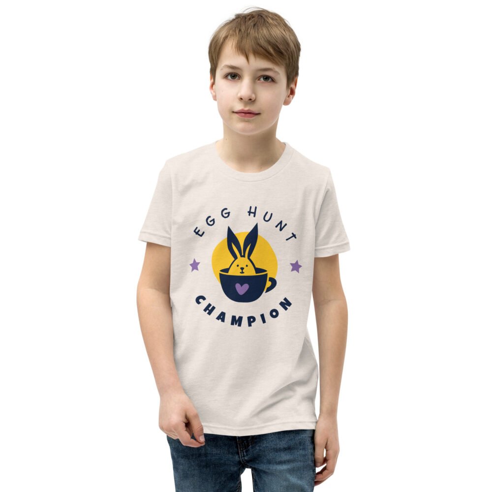 Youth Short Sleeve T-Shirt - Egg Hunt Champion - Image 17