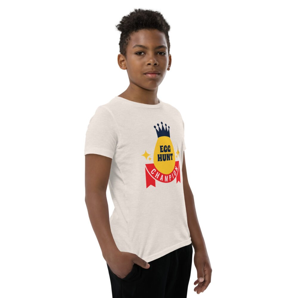 Youth Short Sleeve T-Shirt - Egg Hunt Champion - Image 15
