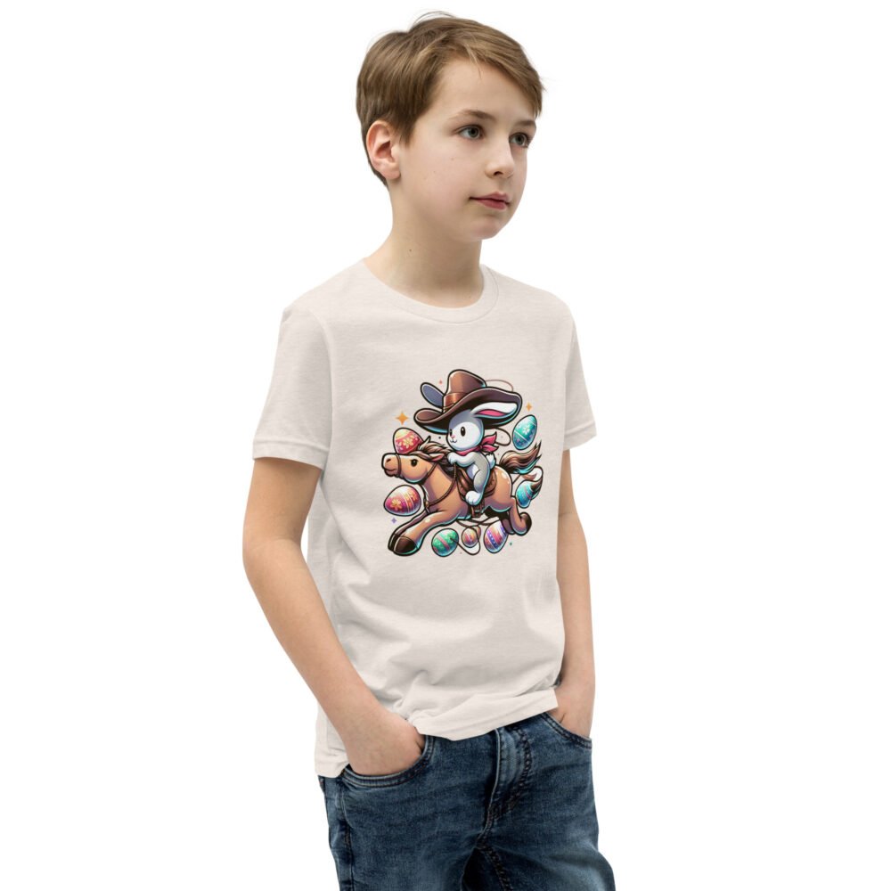 Youth Short Sleeve T-Shirt - Cowboy Bunny - Image 17