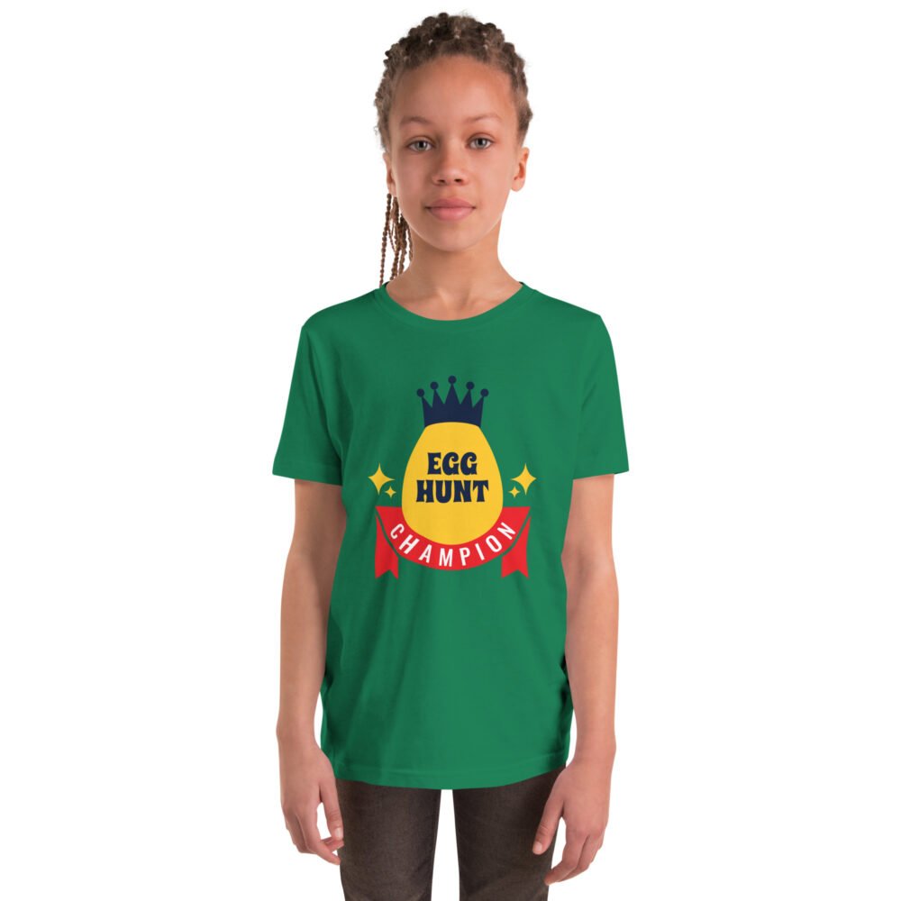 Youth Short Sleeve T-Shirt - Egg Hunt Champion - Image 6