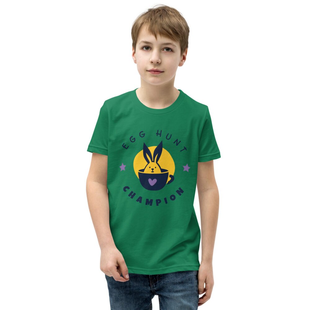 Youth Short Sleeve T-Shirt - Egg Hunt Champion - Image 9