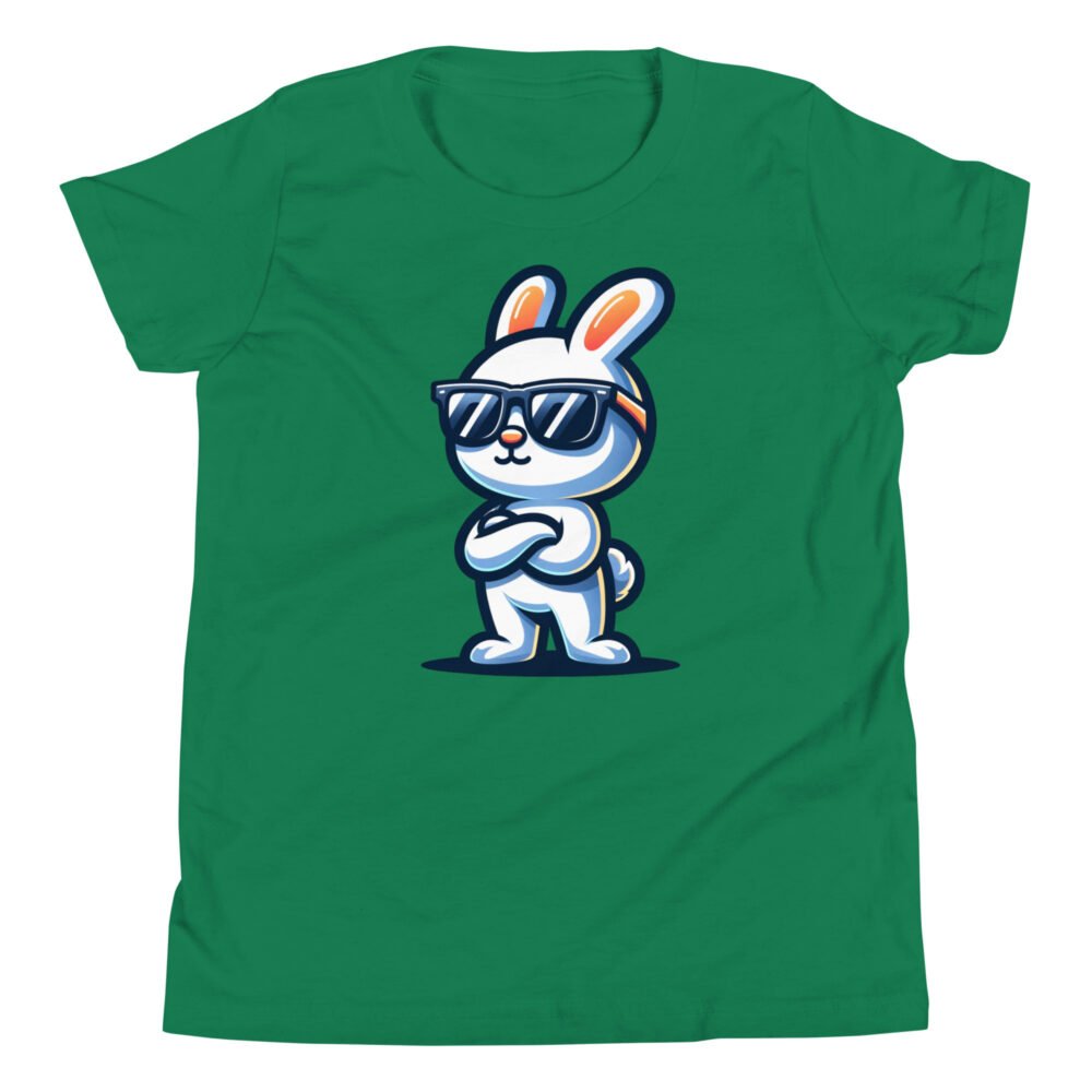 Youth Short Sleeve T-Shirt - Sunglasses Bunny - Image 19