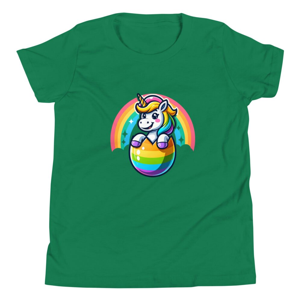Youth Short Sleeve T-Shirt - Easter Unicorn - Image 21