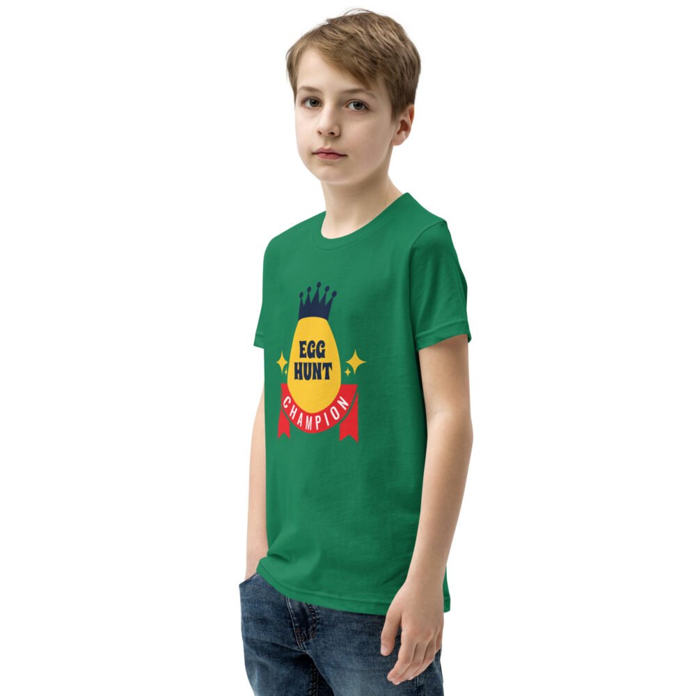 Youth Short Sleeve T-Shirt - Egg Hunt Champion - Image 7