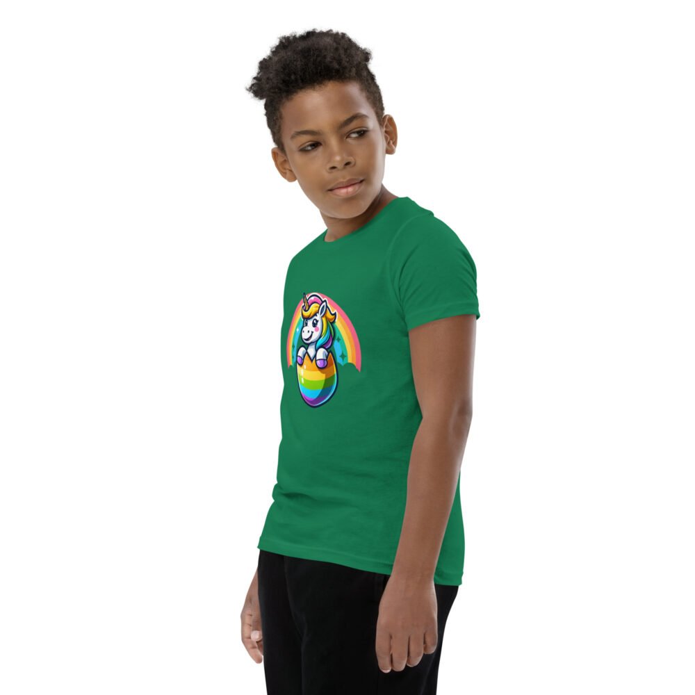 Youth Short Sleeve T-Shirt - Easter Unicorn - Image 11