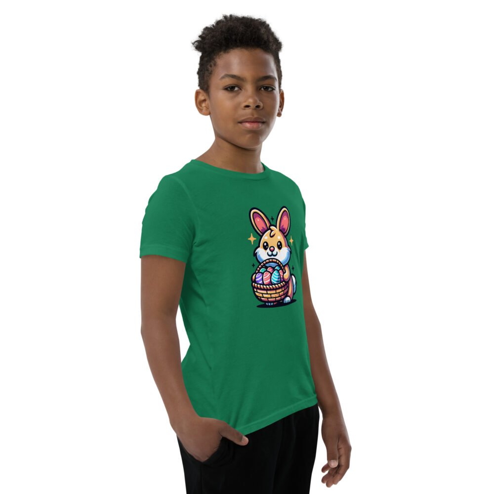 Youth Short Sleeve T-Shirt - Easter Corgi Puppy - Image 9