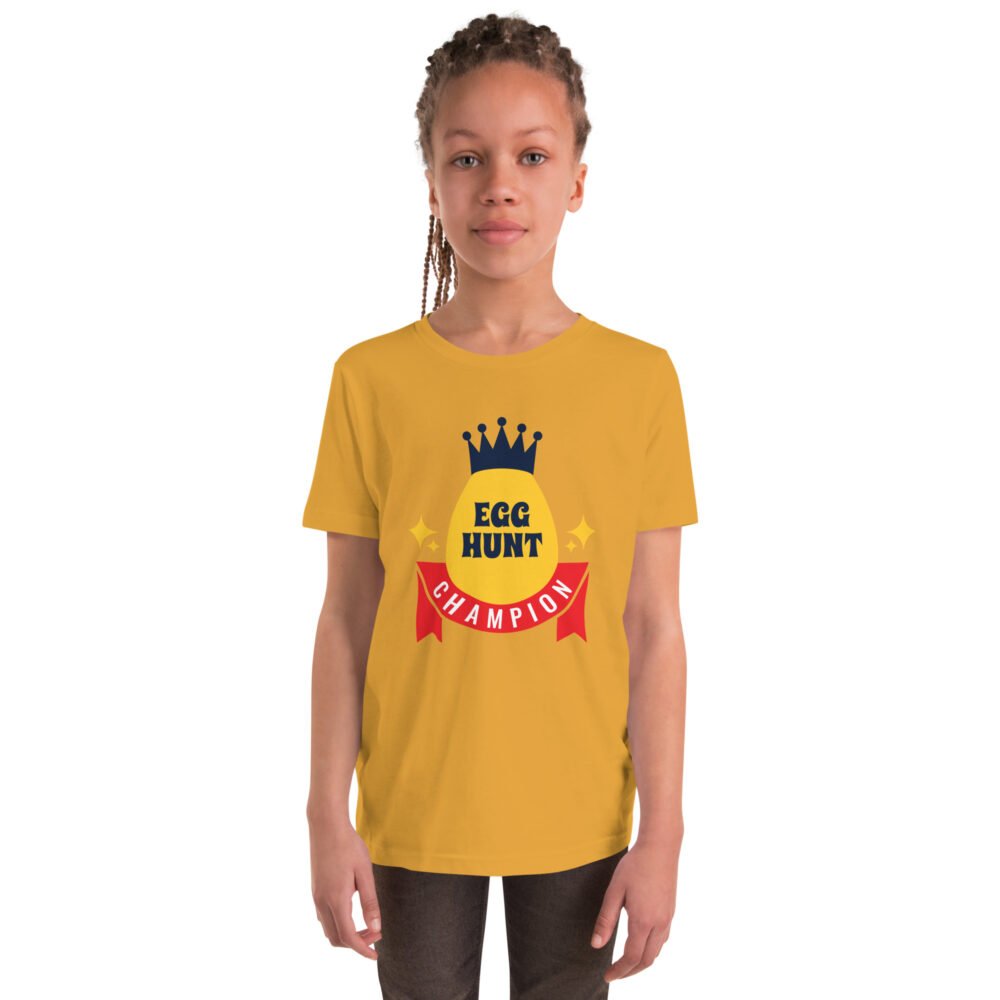 Youth Short Sleeve T-Shirt - Egg Hunt Champion - Image 10
