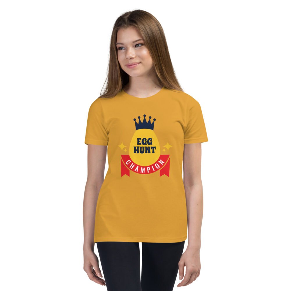 Youth Short Sleeve T-Shirt - Egg Hunt Champion - Image 11