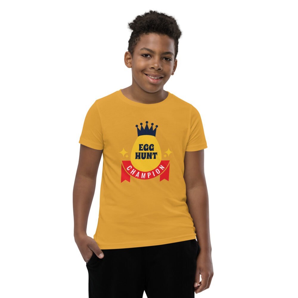 Youth Short Sleeve T-Shirt - Egg Hunt Champion - Image 12