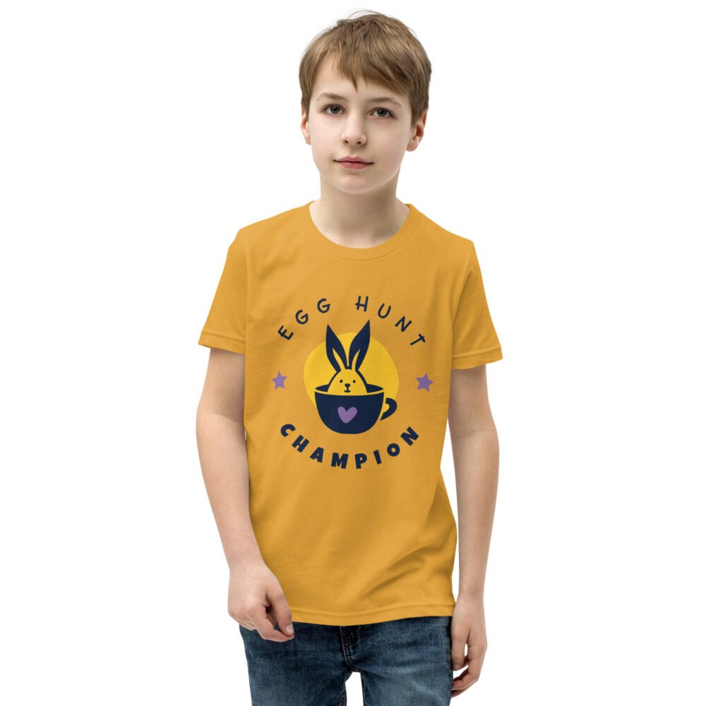 Youth Short Sleeve T-Shirt - Egg Hunt Champion - Image 15