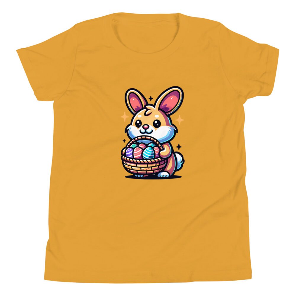 Youth Short Sleeve T-Shirt - Easter Corgi Puppy - Image 20