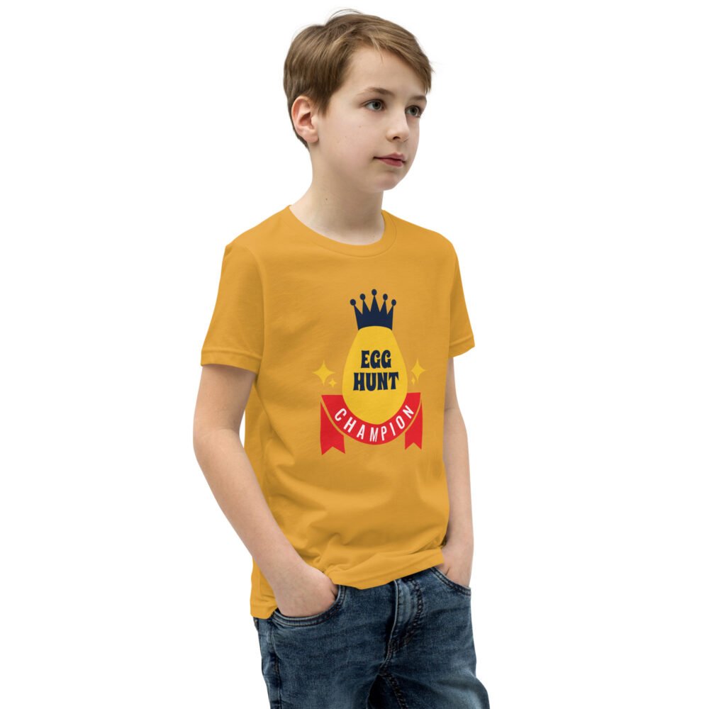 Youth Short Sleeve T-Shirt - Egg Hunt Champion - Image 13