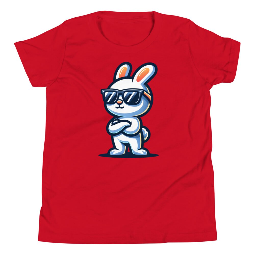 Youth Short Sleeve T-Shirt - Sunglasses Bunny - Image 16