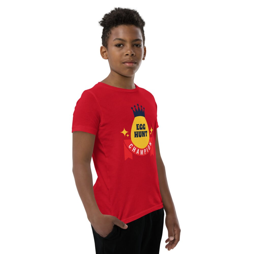 Youth Short Sleeve T-Shirt - Egg Hunt Champion - Image 5