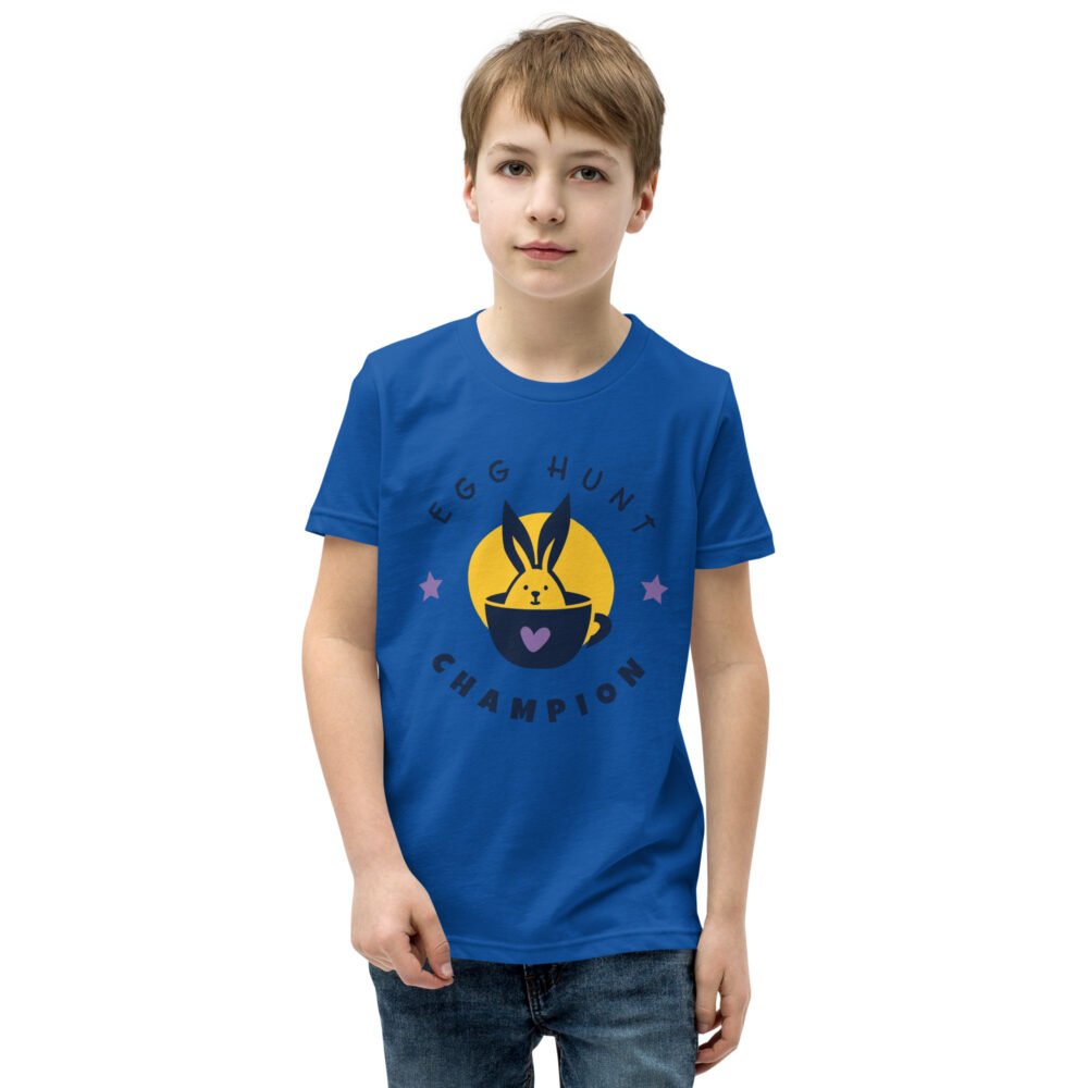 Youth Short Sleeve T-Shirt - Egg Hunt Champion - Image 5