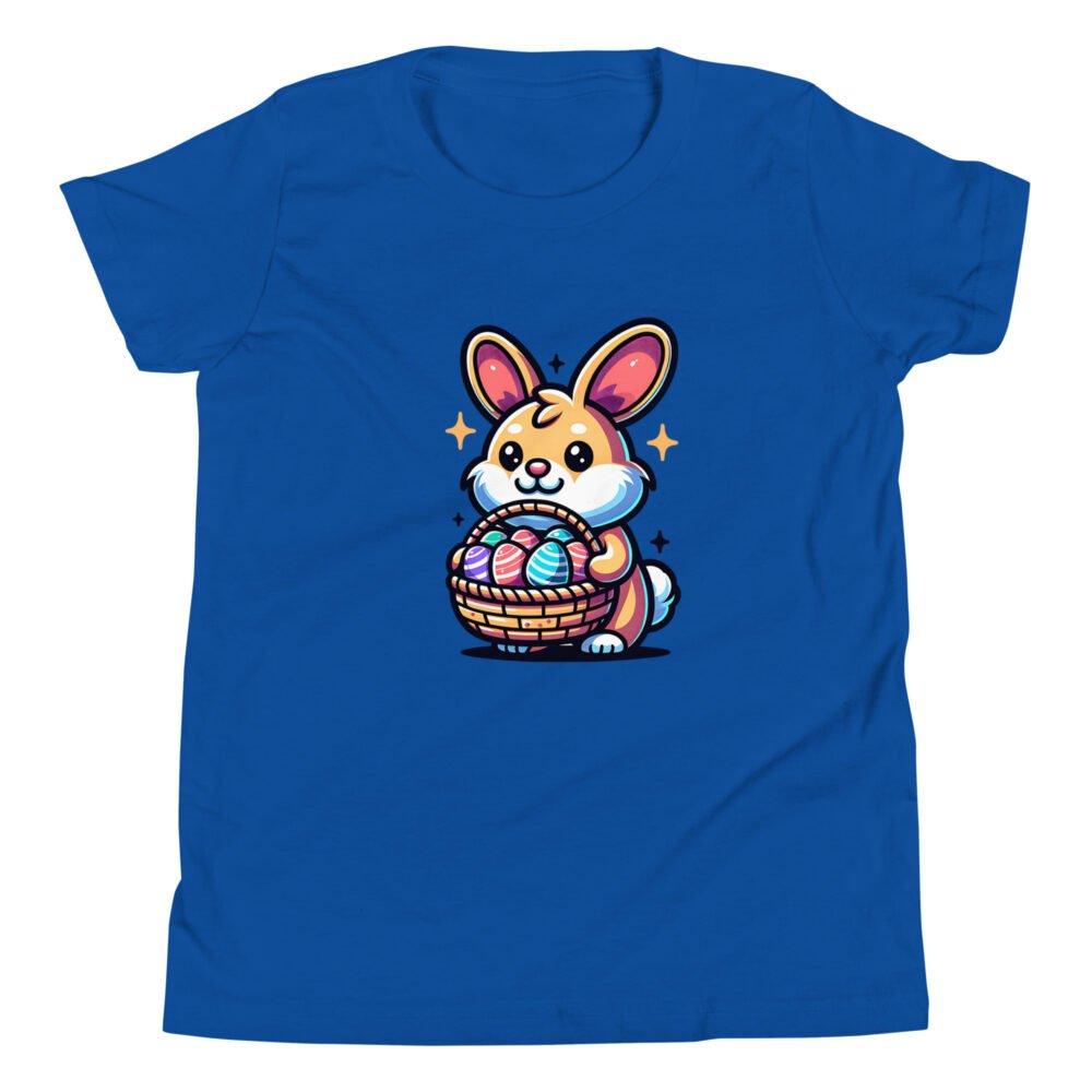 Youth Short Sleeve T-Shirt - Easter Corgi Puppy - Image 16