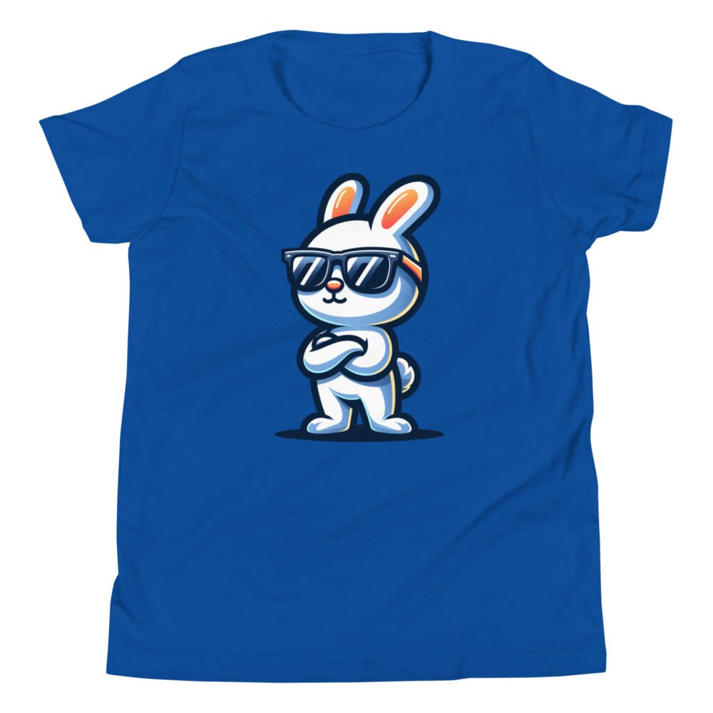Youth Short Sleeve T-Shirt - Sunglasses Bunny - Image 17