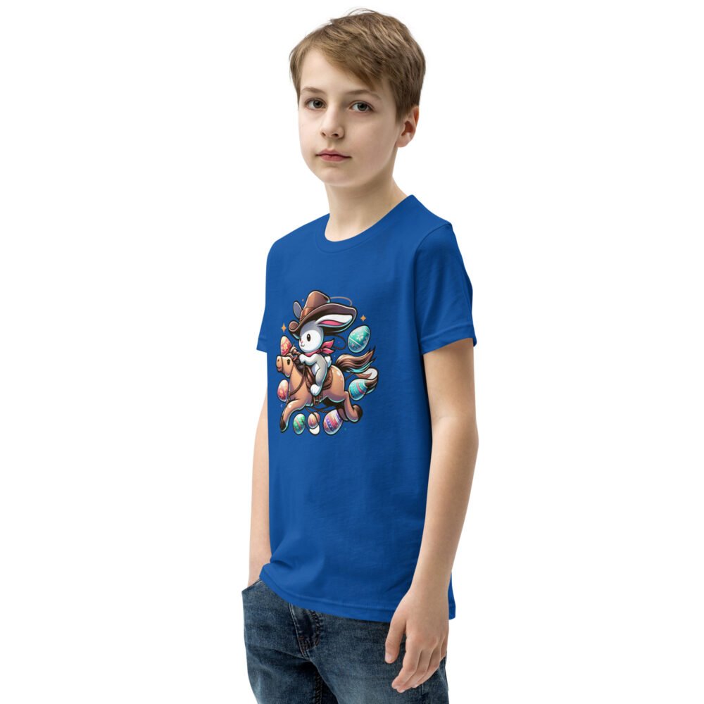 Youth Short Sleeve T-Shirt - Cowboy Bunny - Image 7