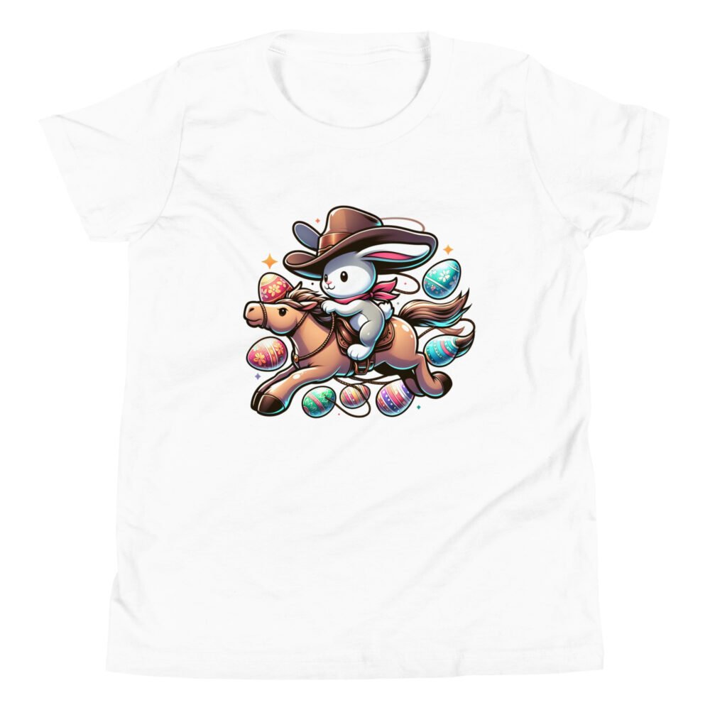 Youth Short Sleeve T-Shirt - Cowboy Bunny - Image 27