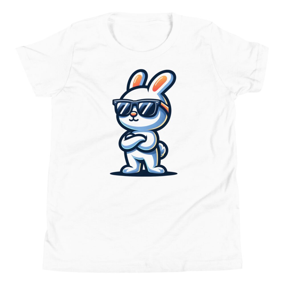 Youth Short Sleeve T-Shirt - Sunglasses Bunny - Image 21